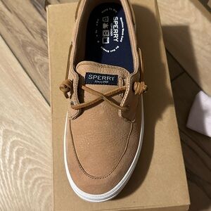 Sperry Crest Boat Casual Shoes washable tan